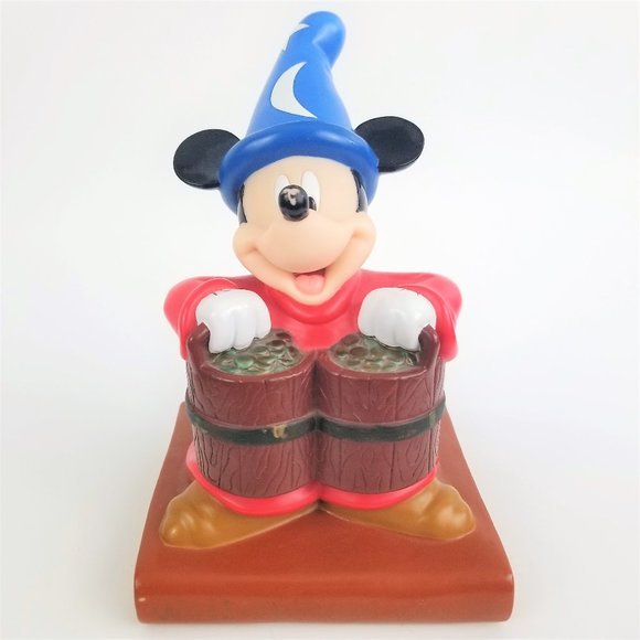 Disney Other - Mickey Mouse Sorcerer PVC Piggy Coin Bank